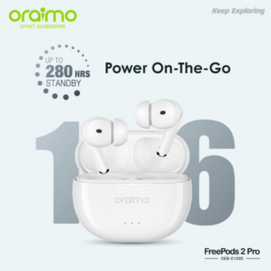 Oraimo OEB E100D True Wireless Earbuds – Long Battery, Touch Controls, Lightweight Design | Best Price in Oman